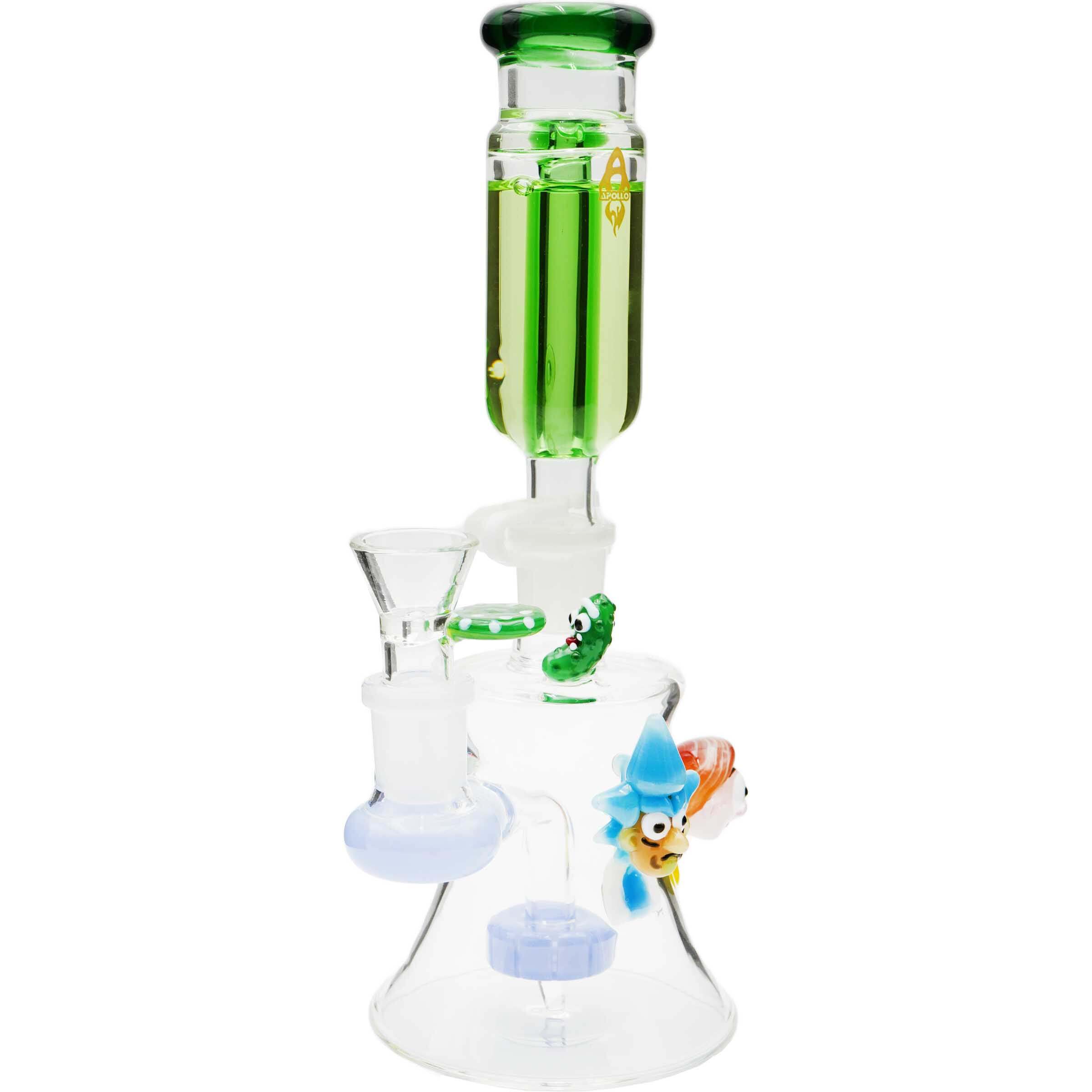Apollo Glycerine Perc Bell Shaped R&M Waterpipe | 9 inch  product image